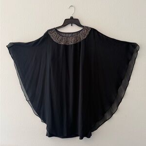Xscape Black Beaded Top